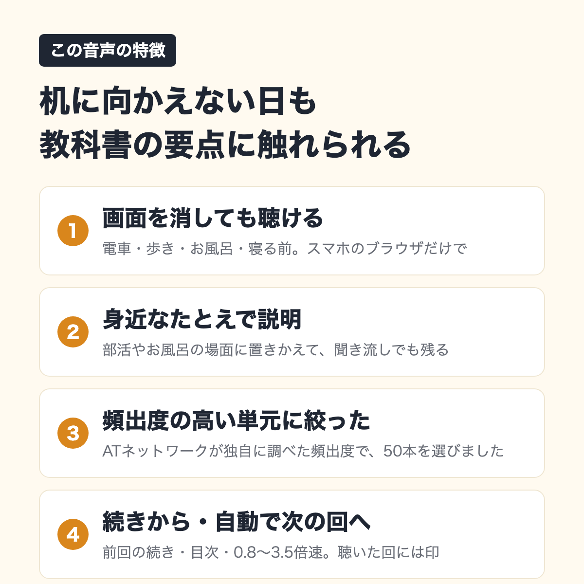 この音声の特徴